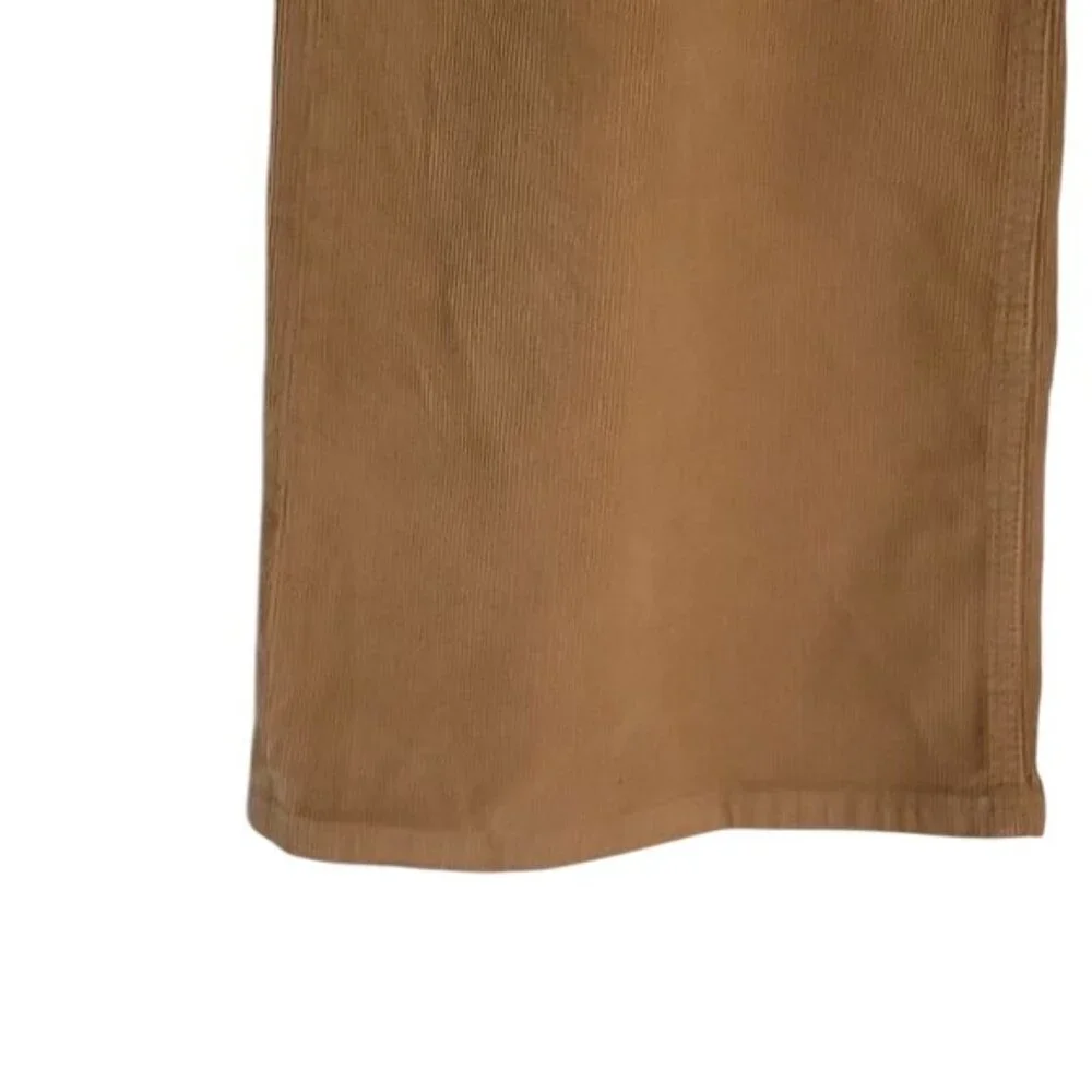 J. Crew Mens 35 Tan Corduroy Pants Straight Leg Mid Rise Casual Fit‎